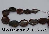 CNG5313 15.5 inches 20*30mm - 35*45mm freeform orange garnet beads