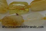 CNG5321 15.5 inches 12*16mm - 15*25mm faceted nuggets citrine beads