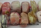 CNG5381 15.5 inches 10*14mm - 13*18mm nuggets pink opal beads