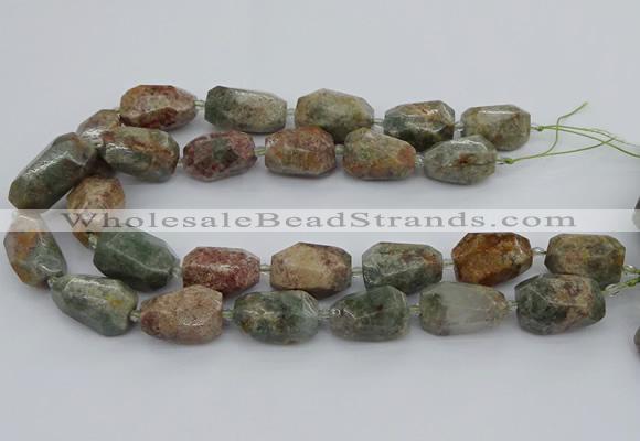 CNG5396 15.5 inches 12*16mm - 18*28mm faceted nuggets ghost gemstone beads