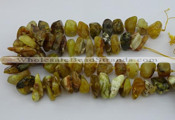 CNG5430 12*16mm - 20*28mm nuggets yellow opal beads wholesale