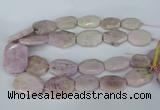 CNG5448 15.5 inches 20*30mm - 35*45mm faceted freeform kunzite beads