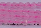 CNG5481 15.5 inches 6mm faceted nuggets rose quartz beads