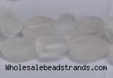 CNG5530 15.5 inches 10*14mm - 12*16mm nuggets white crystal beads