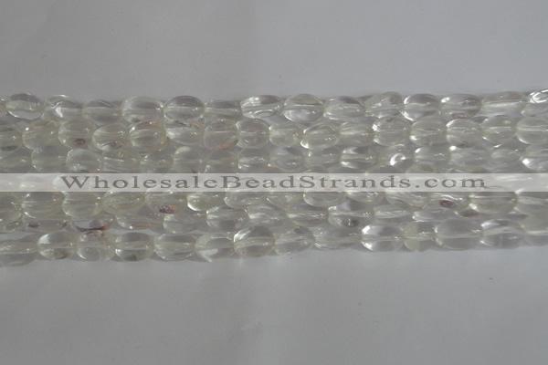 CNG555 15.5 inches 7*10mm nuggets white crystal beads