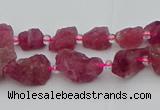 CNG5550 15.5 inches 4*6mm - 8*12mm nuggets pink tourmaline beads