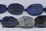 CNG5564 15.5 inches 12*16mm - 18*22mm freeform blue dumortierite beads