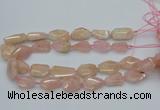 CNG5590 15.5 inches 15*20mm - 22*30mm faceted freeform morganite beads