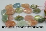 CNG5592 15.5 inches 25*35mm - 30*40mm faceted freeform morganite beads