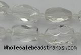 CNG5603 15.5 inches 8*12mm - 13*18mm faceted nuggets white crystal beads