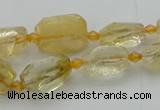 CNG5604 15.5 inches 8*12mm - 13*18mm faceted nuggets citrine beads