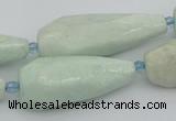 CNG5636 15.5 inches 15*35mm - 18*45mm faceted teardrop amazonite beads