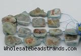 CNG5674 15.5 inches 30*40mm - 35*45mm freeform aquamarine beads