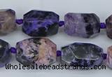 CNG5685 15.5 inche 12*16mm - 15*20mm faceted nuggets charoite beads