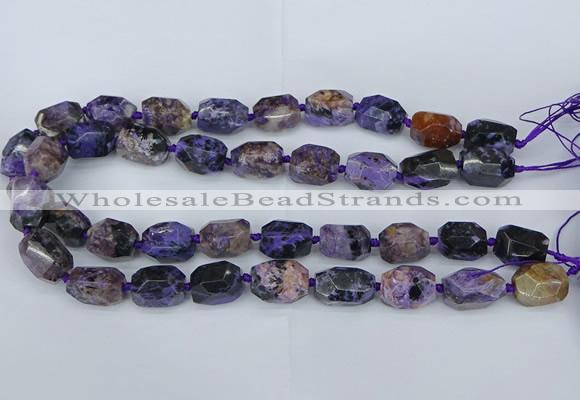 CNG5685 15.5 inche 12*16mm - 15*20mm faceted nuggets charoite beads