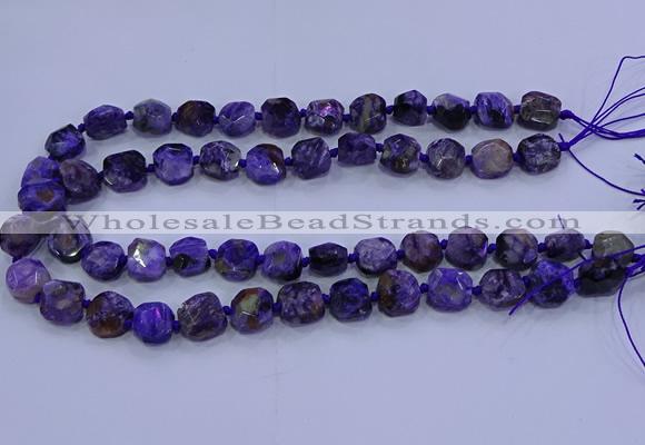 CNG5711 15.5 inches 10*14mm - 12*15mm faceted freeform charoite beads