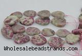 CNG5745 15.5 inches 25*35mm - 30*40mm freeform pink tourmaline beads