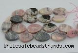 CNG5748 15.5 inches 25*35mm - 30*40mm freeform pink opal beads