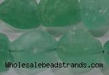 CNG575 15.5 inches 16*18mm nuggets green fluorite gemstone beads