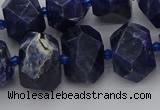 CNG5763 15.5 inches 12*16mm - 15*20mm faceted nuggets sodalite beads