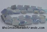 CNG5774 15.5 inches 15*20mm - 20*25mm freeform blue lace agate beads