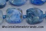 CNG5786 15.5 inches 10*12mm - 10*14mm faceted freeform apatite beads