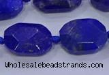 CNG5817 15.5 inches 10*14mm - 12*16mm faceted freeform lapis lazuli beads