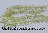 CNG5826 15.5 inches 8*18mm - 13*30mm freeform lemon quartz beads