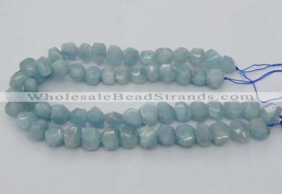 CNG5830 15.5 inches 12*16mm - 13*18mm faceted nuggets aquamarine beads