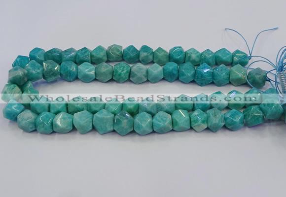 CNG5841 15.5 inches 10*12mm - 12*14mm faceted nuggets amazonite beads