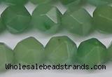 CNG6034 15.5 inches 12mm faceted nuggets green aventurine beads