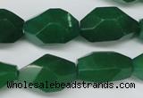 CNG605 14*22mm – 13*28mm faceted nuggets green aventurine beads