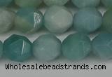 CNG6175 15.5 inches 10mm faceted nuggets amazonite gemstone beads