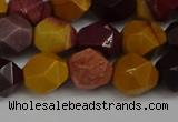 CNG6182 15.5 inches 10mm faceted nuggets mookaite gemstone beads