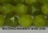 CNG6190 15.5 inches 10mm faceted nuggets lemon jade beads