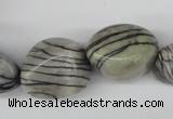 CNG62 15.5 inches 12*18mm - 20*30mm nuggets black water jasper beads