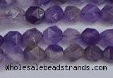 CNG6230 15.5 inches 6mm faceted nuggets amethyst beads