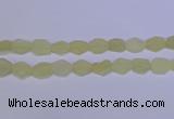 CNG6356 15.5 inches 14*18mm - 16*22mm freeform matte lemon quartz beads