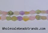 CNG6363 15.5 inches 14*18mm - 16*22mm freeform matte mixed quartz beads