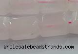 CNG6403 15.5 inches 15*20mm faceted nuggets rose quartz beads