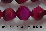 CNG6537 15.5 inches 12mm faceted nuggets red tiger eye beads