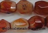 CNG685 15.5 inches 15*18mm - 18*20mm faceted nuggets agate beads