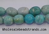 CNG6908 15.5 inches 8*12mm - 10*14mm nuggets amazonite beads