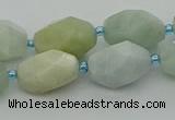 CNG6919 15.5 inches 12*16mm - 13*18mm faceted nuggets aquamarine beads