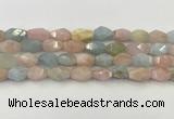 CNG6963 15.5 inches 10*14mm - 12*16mm faceted nuggets morganite beads