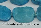 CNG7025 15.5 inches 20*28mm - 25*35mm freeform druzy agate beads