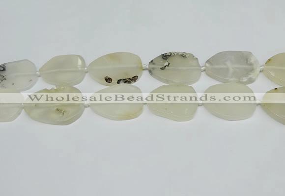 CNG7050 15.5 inches 25*35mm - 30*45mm freeform agate beads