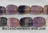 CNG707 15.5 inches 10*14mm nuggets fluorite beads wholesale