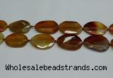 CNG7083 15.5 inches 25*35mm - 35*45mm faceted freeform agate beads