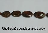 CNG7106 15.5 inches 25*35mm - 35*45mm faceted freeform Indian agate beads